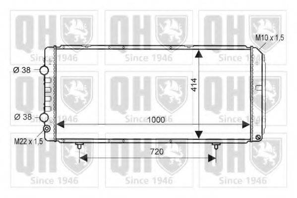 QUINTON HAZELL QER1512 Радиатор, охлаждение двигателя