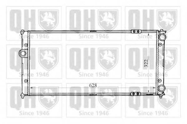QUINTON HAZELL QER1665 Радиатор, охлаждение двигателя