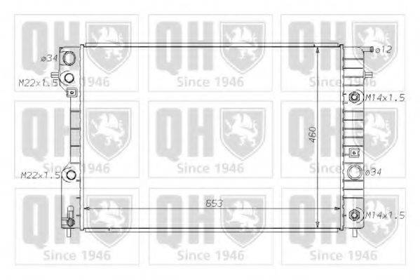 QUINTON HAZELL QER1694 Радиатор, охлаждение двигателя