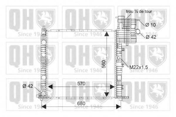 QUINTON HAZELL QER1723 Радиатор, охлаждение двигателя