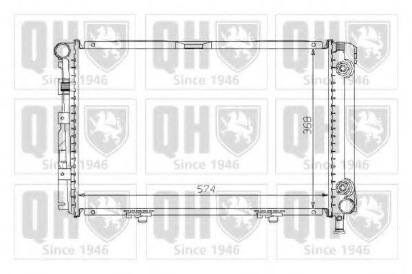 QUINTON HAZELL QER1745 Радиатор, охлаждение двигателя