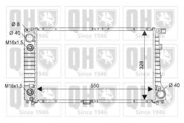 QUINTON HAZELL QER1865 Радиатор, охлаждение двигателя