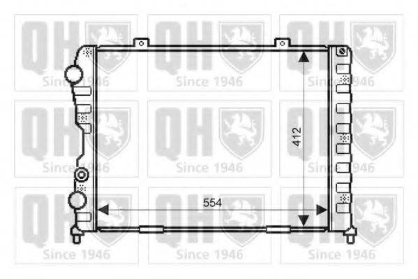 QUINTON HAZELL QER1891 Радиатор, охлаждение двигателя