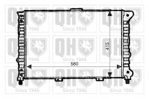 QUINTON HAZELL QER1895 Радиатор, охлаждение двигателя