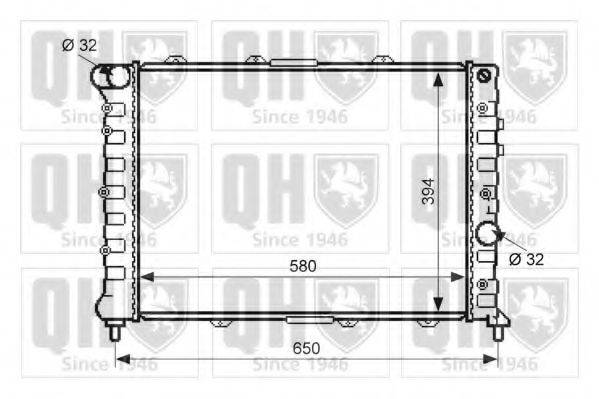 QUINTON HAZELL QER1897 Радиатор, охлаждение двигателя