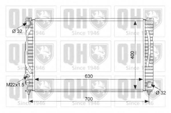QUINTON HAZELL QER1898 Радиатор, охлаждение двигателя