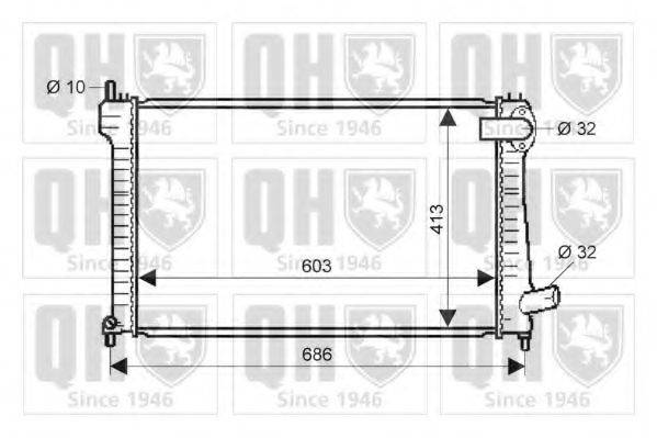 QUINTON HAZELL QER1913 Радиатор, охлаждение двигателя