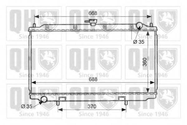 QUINTON HAZELL QER1956 Радиатор, охлаждение двигателя