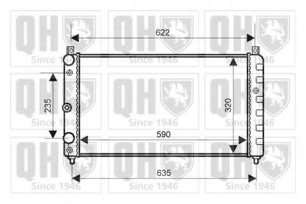 QUINTON HAZELL QER1991 Радиатор, охлаждение двигателя