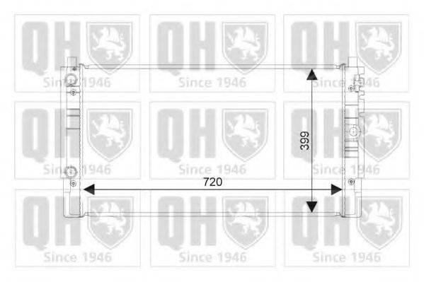 QUINTON HAZELL QER2006 Радиатор, охлаждение двигателя