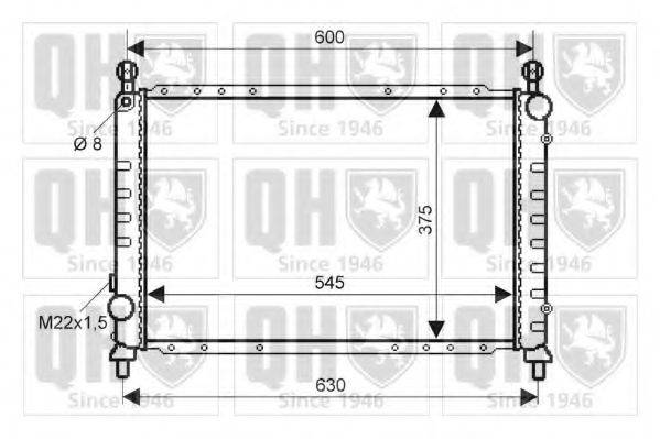 QUINTON HAZELL QER2111 Радиатор, охлаждение двигателя