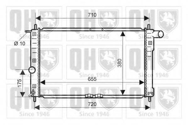 QUINTON HAZELL QER2134 Радиатор, охлаждение двигателя