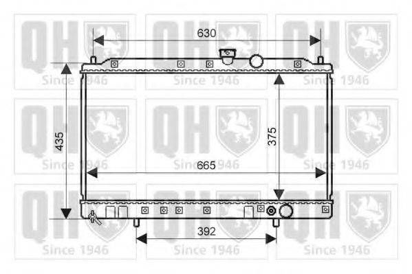QUINTON HAZELL QER2253 Радиатор, охлаждение двигателя