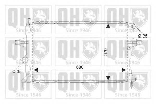 QUINTON HAZELL QER2265 Радиатор, охлаждение двигателя