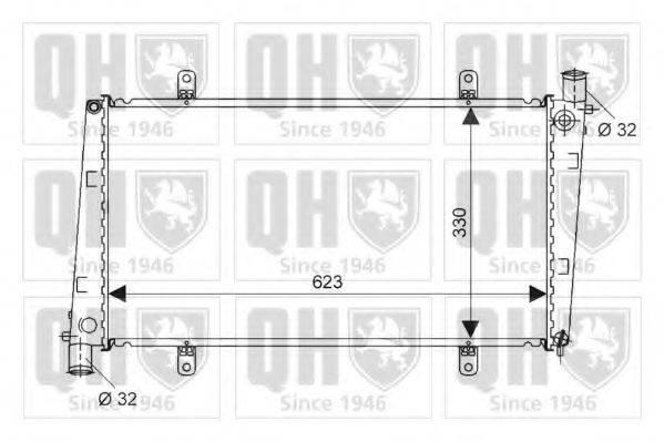 QUINTON HAZELL QER2375 Радиатор, охлаждение двигателя