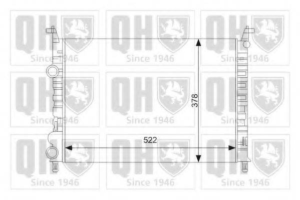 QUINTON HAZELL QER2396 Радиатор, охлаждение двигателя