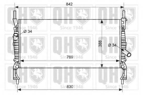 QUINTON HAZELL QER2410 Радиатор, охлаждение двигателя