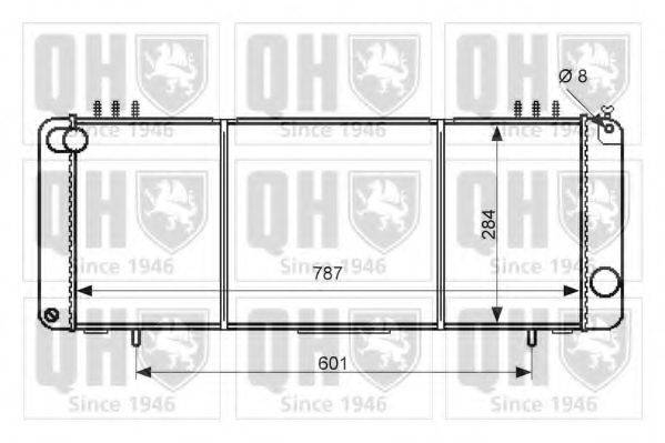 QUINTON HAZELL QER2418 Радиатор, охлаждение двигателя