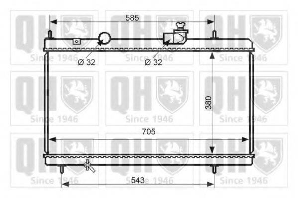 QUINTON HAZELL QER2477 Радиатор, охлаждение двигателя