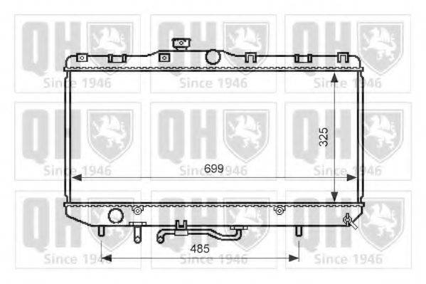QUINTON HAZELL QER2580 Радиатор, охлаждение двигателя
