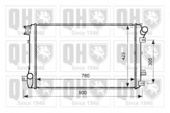 QUINTON HAZELL QER2597 Радиатор, охлаждение двигателя