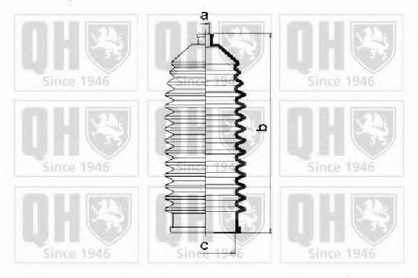 QUINTON HAZELL QG1156 Комплект пылника, рулевое управление