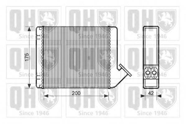 QUINTON HAZELL QHR2004 Теплообменник, отопление салона