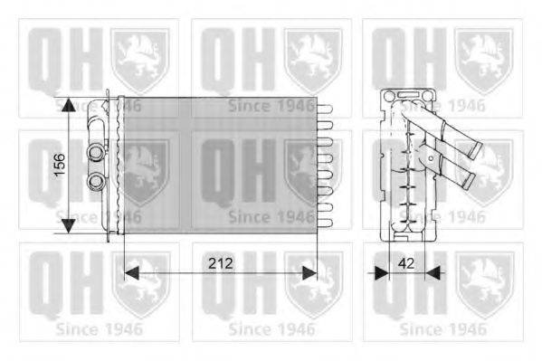 QUINTON HAZELL QHR2012 Теплообменник, отопление салона