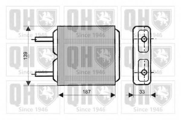 QUINTON HAZELL QHR2027 Теплообменник, отопление салона