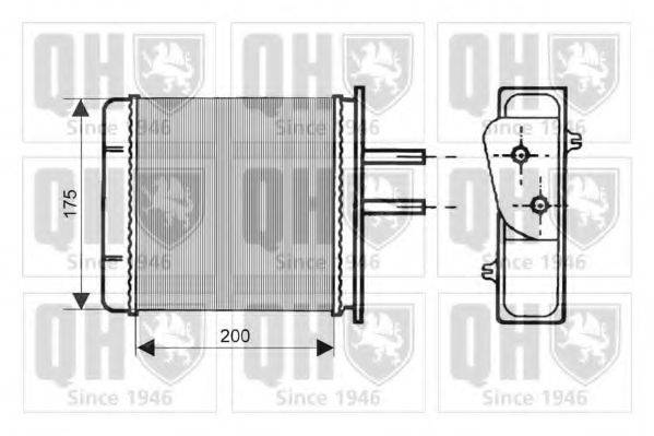 QUINTON HAZELL QHR2028 Теплообменник, отопление салона