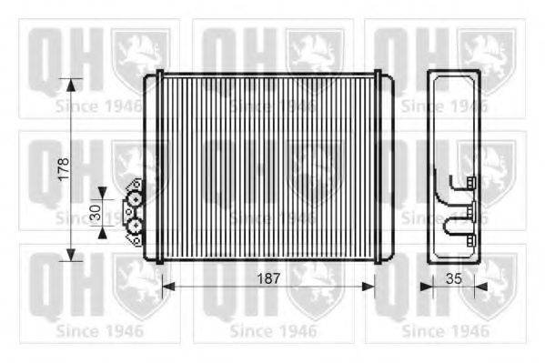 QUINTON HAZELL QHR2035 Теплообменник, отопление салона
