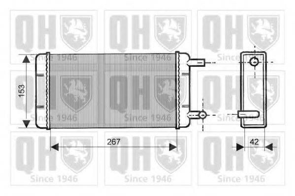 QUINTON HAZELL QHR2047 Теплообменник, отопление салона