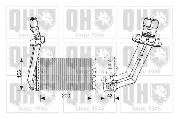 QUINTON HAZELL QHR2049 Теплообменник, отопление салона