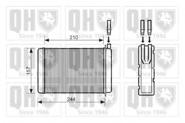 QUINTON HAZELL QHR2051 Теплообменник, отопление салона