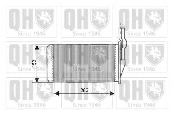 QUINTON HAZELL QHR2072 Теплообменник, отопление салона