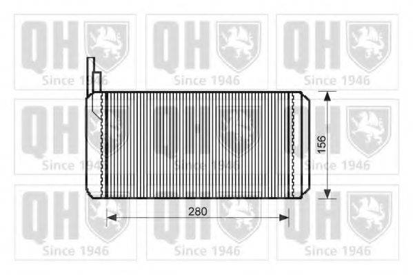 QUINTON HAZELL QHR2077 Теплообменник, отопление салона