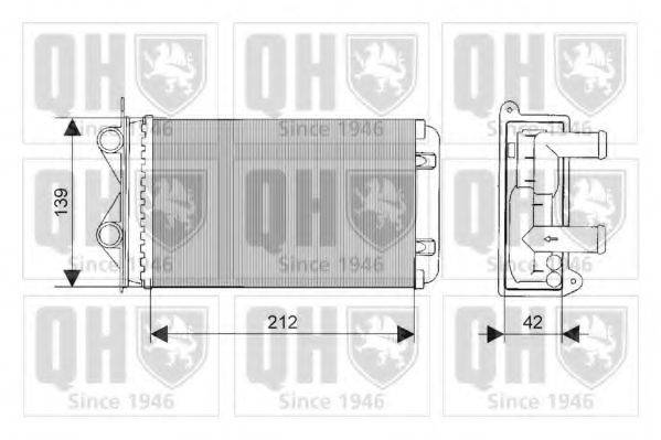 QUINTON HAZELL QHR2090 Теплообменник, отопление салона