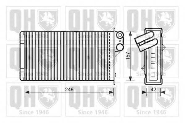 QUINTON HAZELL QHR2104 Теплообменник, отопление салона