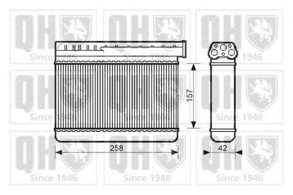QUINTON HAZELL QHR2106 Теплообменник, отопление салона