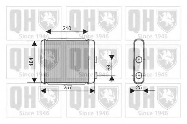 QUINTON HAZELL QHR2128 Теплообменник, отопление салона