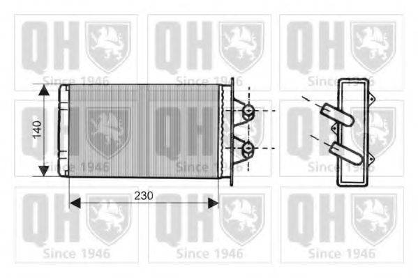 QUINTON HAZELL QHR2130 Теплообменник, отопление салона