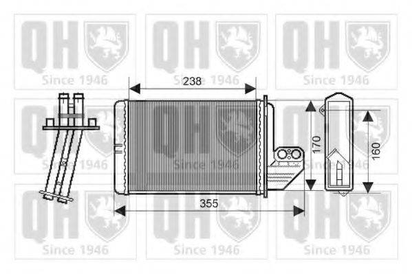 QUINTON HAZELL QHR2156 Теплообменник, отопление салона