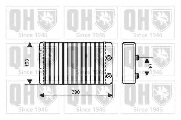 QUINTON HAZELL QHR2158 Теплообменник, отопление салона
