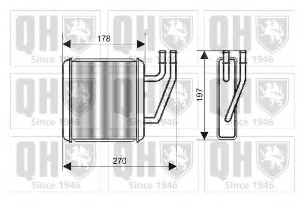 QUINTON HAZELL QHR2190 Теплообменник, отопление салона