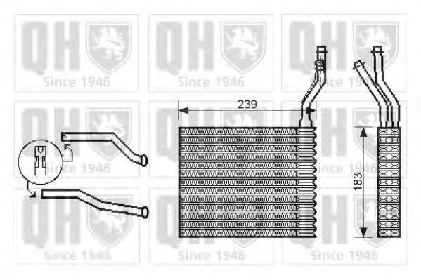 QUINTON HAZELL QHR2203 Теплообменник, отопление салона