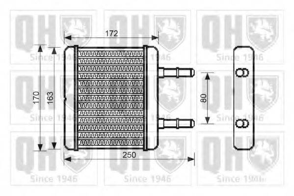 QUINTON HAZELL QHR2204 Теплообменник, отопление салона