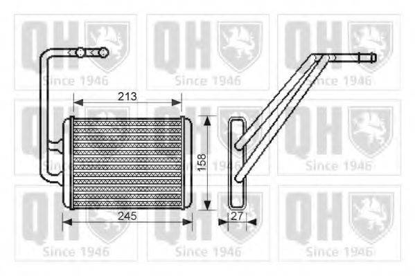 QUINTON HAZELL QHR2205 Теплообменник, отопление салона