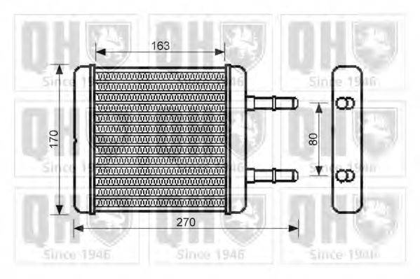 QUINTON HAZELL QHR2206 Теплообменник, отопление салона