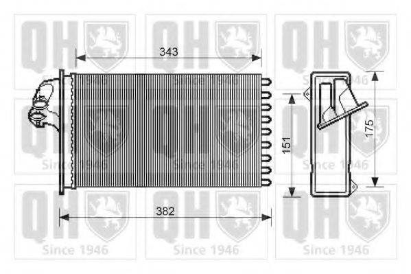 QUINTON HAZELL QHR2211 Теплообменник, отопление салона