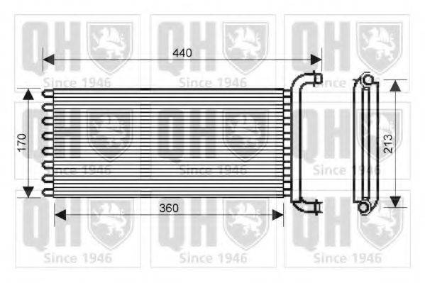 QUINTON HAZELL QHR2213 Теплообменник, отопление салона